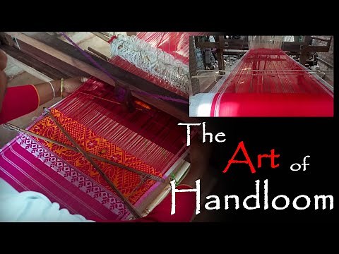 "Mastering the Art of Handloom Textile Weaving: Crafting Timeless Cloth by Hand!" #handloom