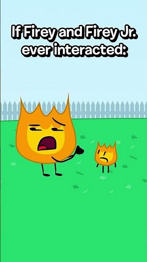 If Firey and Firey Jr. interacted #bfb #tpot #bfdia #bfdi #funny