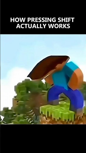 How Pressing Shift Actually Works #minecraft