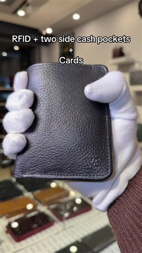 Stylish Pure Leather Wallet with RFID Protection
