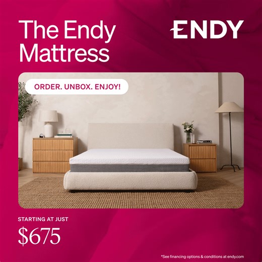 Great sleep helps us all ✨Rise to Shine✨, and our award-winning, Canadian-made mattresses ensure just that! ✔️ Perfect support for all types of sleepers ✔️ Temperature-balancing ✔️ Motion-isolating | Endy