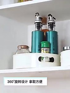 #360 #Rotating #tray Visit www.ideasgifts.com.pk Excellent Non Slip Rotating Turntable Tray Rotating Tray Reusable Non Slip Specifications: Featuring the 360-degree rotating design, this storage tray will help you to quickly get the seasoning bottle or other things you need. What can this large capacity rotating storage rack can offer you is that it can help you to store snacks, seasoning bottles, fruits, or cosmetics. Made of PP material, it is lightweight and durable. The length of this produc