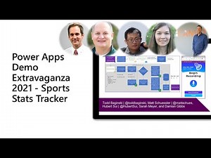 Power Apps Demo Extravaganza 2021 - Sports Stats Tracker