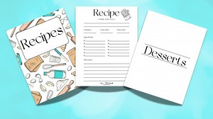 Printable Recipe Book Pages - Etsy
