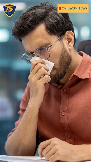 Random sneezes, congestion or watery eyes? You could have an allergy to something. Get your triggers tested by booking a test at Dr Lal PathLabs today. #AllergyTest #LiaTest #AllergenPanel #HealthScreening #EarlyDiagnosis #HealthCheckup #WellnessCheck #DrLalPathLabs #BharatKaVishwas #Trust #Wellness | Dr Lal PathLabs