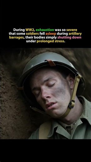 When Soldiers Fell Asleep During Bombardments