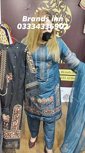 33K views · 1.6K reactions | #eidcollection2023 S m l and xl 3 pc embroidered lawn | Brands inn | Facebook