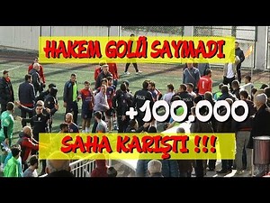 HAKEM GOLÜ VERMEDİ SAHA KARIŞTI POLİS MÜDAHALE ETTİ