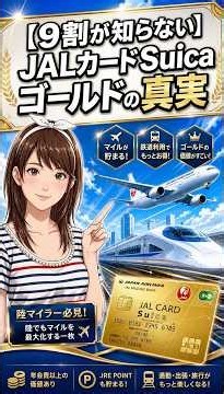 【持ってても知らない？】JALカードSuicaゴールドの真実！おすすめの一枚！