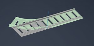 How I do create curved train tracks