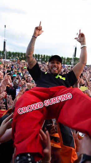 Lewis Hamilton Crowd Surfing at British Grand Prix