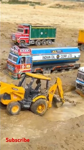 TATA Tipper VOLVO Petrol Tanker Muddy Accident Pulling Out JCB 3DX Swaraj Tractor