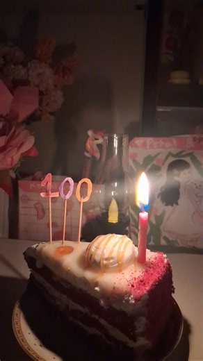 So happy to have 100+ fam members on YouTube❤️📷🌷|#100 #cake #shorts | Petal and Paste |