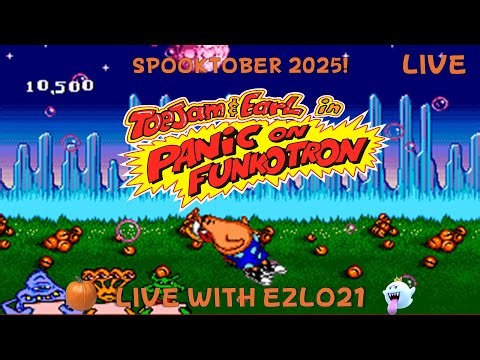 🎃 Get Spooked with Toejam & Earl: Panic on Funkotron! for Spooktober Day 23 Ver | Live With EZLO21 👻