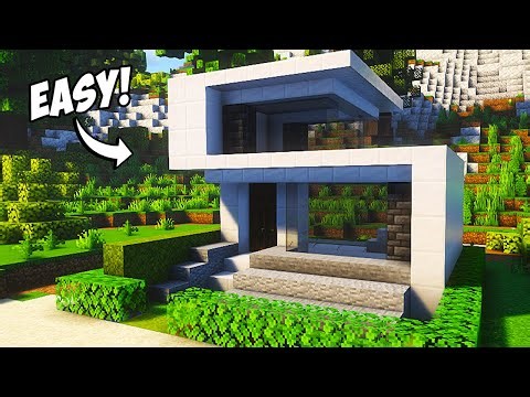 Minecraft: How to Build a Modern House Tutorial (Easy to Follow) #7 🏠