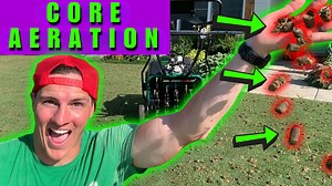 Core Aeration for a Healthier Lawn Before Sand Leveling!