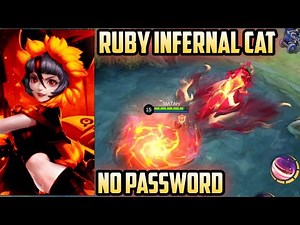 RUBY SKIN SCRIPT INFERNAL CAT BY GUNG CAKRA - MOBILE LEGENDS