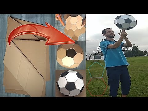 comment fabriquer un ballon en carton _ DIY How to make a ball with cardboard