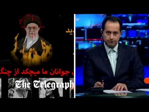 Moment Iran's state-run broadcaster hacked live on air