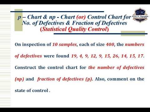 #211 ll p - Chart & np - Chart Problems Solved ll Statistical Quality Control (SQC)