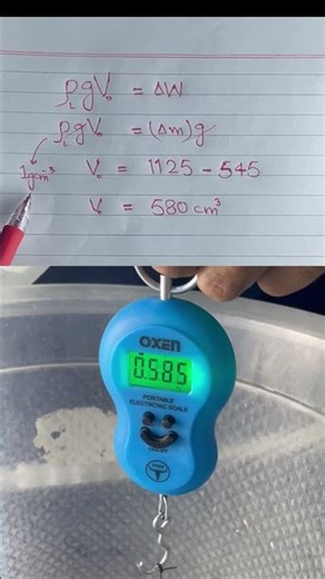 Measure ANY Shape Volume in Seconds! 😳 (Simple Physics Trick)