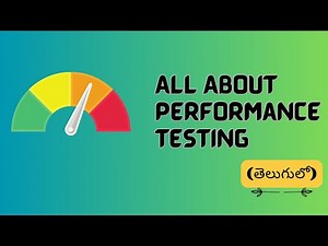 The Ultimate Guide to Performance Testing in Telugu🚀😀