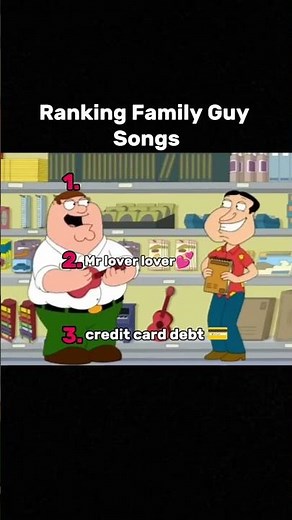 Ranking Family Guy Songs!🎶🎧 #shorts
