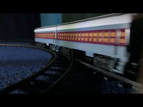 My Polar Express train set chuffing along its merry way