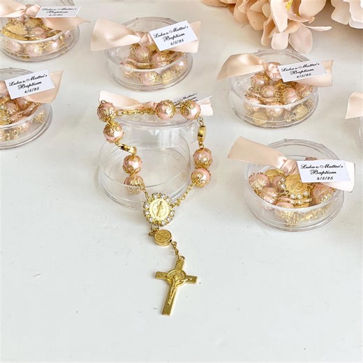 Rosary Baptism Favors for Guests, Christening Favors, Rosary Favors, Custom First Communion Favors, Personalized Baptism Gifts, Bulk Favors - Etsy Australia