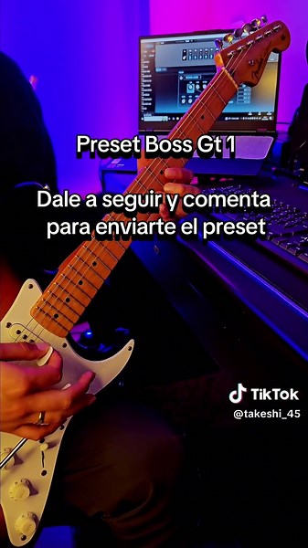 Preset Boss GT 1 para guitarra eléctrica