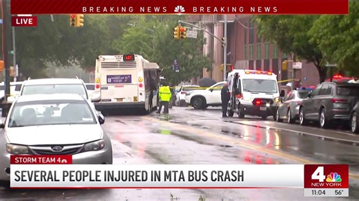 Several people injured in MTA bus crash