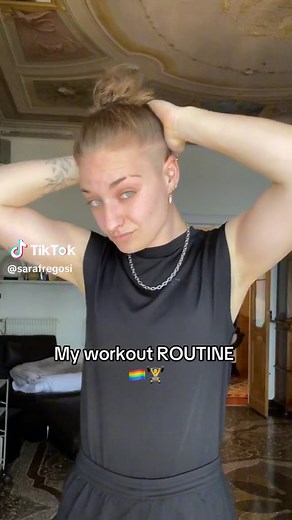 Lesbian Workout Routine: 1000 Stairs Uphill & 40 Min Abs