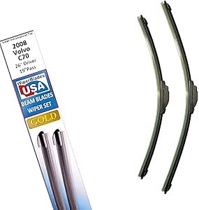 Wiper Blades for 2008 Volvo C70 Wipers w/1yr Warranty (Set of 2)