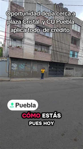 🏢✨ Un depa de $1M cerca de Plaza Crystal y CU BUAP… 👀 🚶 A 5 min caminando de estación Bomberos del Metrobús 🚗 A 5 min de Plaza Crystal 🎓 A menos de 10 min de CU BUAP 📐 Terreno: 29 m² 🏗️ Construcción: 87 m² 🏠 Distribución funcional: 🛋️ Sala – comedor 🍳 Cocina 🧺 Área de lavado 🚿 Baño completo 🛏️ 2 habitaciones con clóset 🌿 Pequeña terraza 🚗 1 cajón de estacionamiento ✨ Primer nivel ☀️ Muy buena iluminación 💰 Precio: $1,000,000 MXN 💳 Acepta crédito o contado 👉 Por ubicación, preci