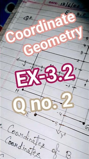 class 9 chapter 3 co-ordinate geometry EX-3.2 Q no.2#NCERT #educational #notes #study #exam #viral