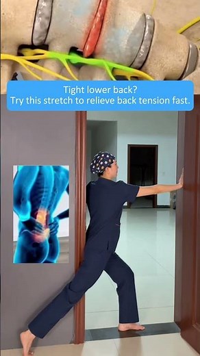 One Simple Doorway Stretch to Relieve Back & Waist Tension Fast at Home