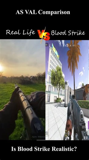 AS VAL Weapon Comparison Real Life Vs Blood Strike