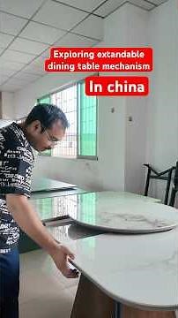 Extendable mechanism for dining table | Space saving furniture mechanism #furniture