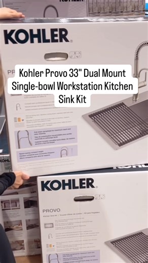 Costco Finds: Kitchen Edition. 🚰This kitchen sink includes a built-in cutting board and drying rack that slide right over the sink, making prep and cleanup faster and more organized—no extra counter space needed. ON SALE through January 19 ⏰ KOHLER #costco #costcofinds #momfinds #kitchenremodeling 👉🏻send this to someone who can use it for remodeling 🏡 Costco | Atry Aoraha Kenney