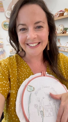 4.3K views · 32 reactions | Phew - first live lesson is done and it was AWESOME! 拾 There is still time if you’d like to join in with this workshop - just jump onto the link in my bio to get all the info and access to the group.  https://cleverpoppy.com/pages/home-sweet-home-workshop-oga #embroideryworkshop #beginnerembroidery #backstitch #learnembroidery #slowstitching | Clever Poppy | Facebook