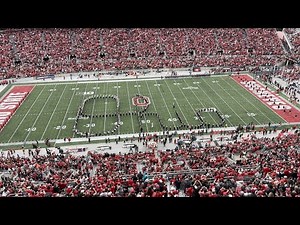 Ohio State Marching Band performs 'Script Ohio' before Rutgers game
