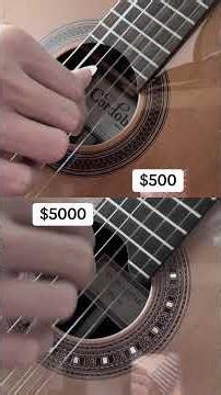 $500 vs $5000 guitar #shorts #bach #classicalguitar