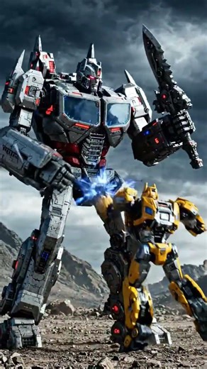 Megatron versus bumblebee a huge clash