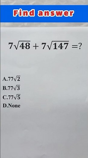 Find answer #mathproblem