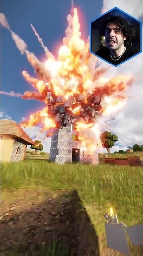 TNT Explosion in Ultra Realistic Minecraft RTX #shorts #minecraft