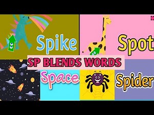 SP Consonant blend sound | Phonics for kids | Learn to Read