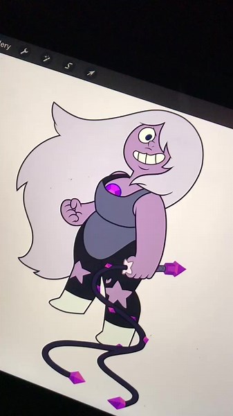 Turning gems into humans, here’s amethyst 😈 #su #amethyst #stevenuniverse #fyp #edit