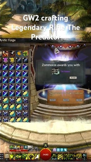 Guild Wars 2 crafting Gen1 Legendary Rifle The Predator