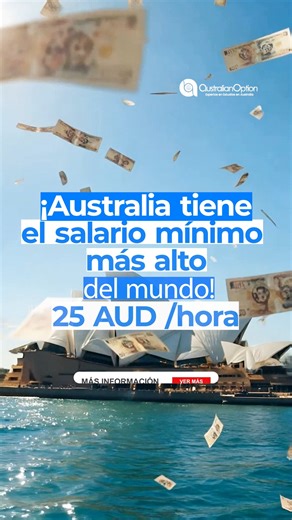 Global EduOptions / Australian Option Education on Instagram: "¿Sabías que Australia es el país que mejor paga a sus estudiantes? 🇦🇺💰 ¡Es real! El salario mínimo roza los $25 AUD por hora, lo que lo convierte en el más alto del mundo. 🌍 Esto significa que puedes: ✅ Pagar tu renta sin estrés. ✅ Vivir experiencias increíbles cada fin de semana. ✅ ¡Y hasta ahorrar para tu próximo viaje! ✈️ Pero ojo, para ganar legalmente necesitas tu TFN (Tax File Number). Es el documento clave para que las emp