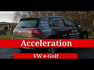 VW e-Golf ACCELERATION 0-30 0-60 MPH / 0-50 0-100 km